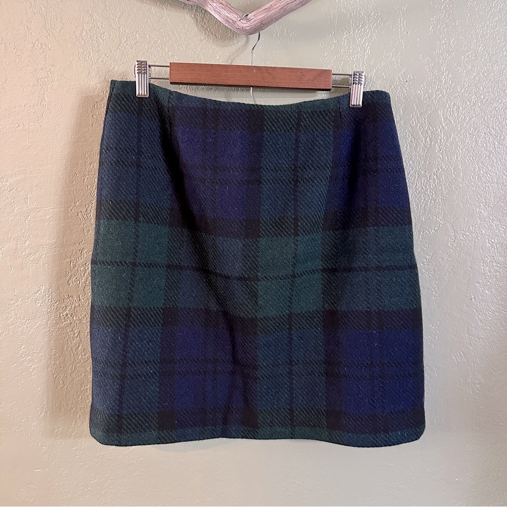 Eddie Bauer - Plaid Wool Skirt - Size 14
